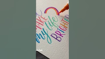 Brush lettering! #shorts #calligraphy #lettering #handlettering #moderncalligraphy #brushlettering