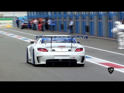 Mercedes-Benz SLS AMG GT3 LOUD On Track Sounds!! Start Up & Accelerations!