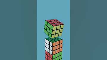 Rubiks Cube Stack 1 | Satisfying Animation