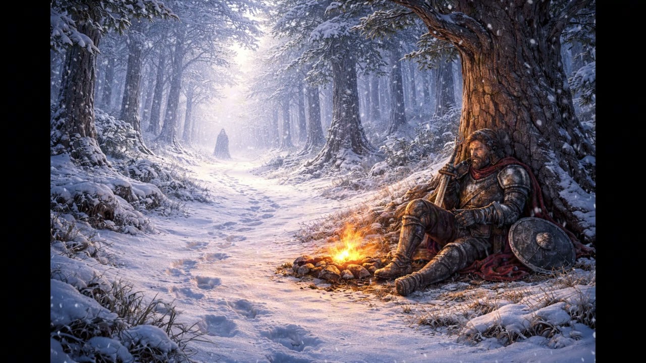 A Safe Place by the Fire 🔥 | Medieval Fantasy Ambient Music (Rain & Campfire)