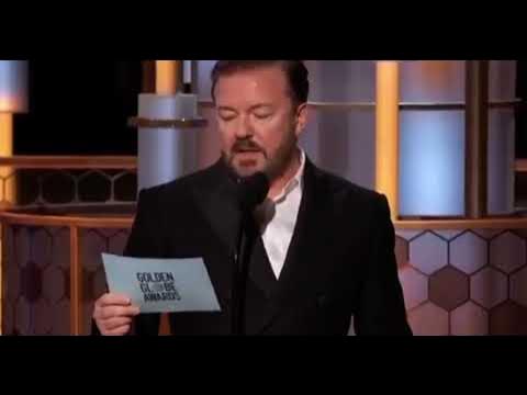 Probably the best clip on the internet - Ricky Gervais calls out the