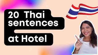 Learn Thai l  Basic Thai ep.9 l 20 sentences. You can use it at the hotel