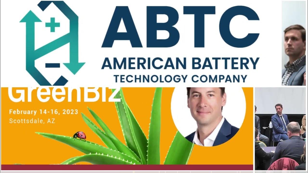 American Battery Technology Company CEO Ryan Melsert Speaks at