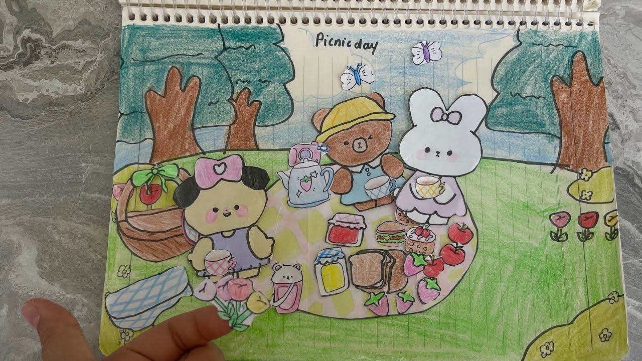 🎀🧁picnic day🧁🎀Asmr tutorial!!!🩷