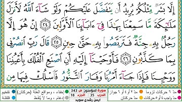 سورة المؤمنون مكتوبة أيمن سويد