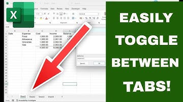 How to Easily SWITCH BETWEEN WORKSHEET TABS in Excel (Easy Shortcut!)