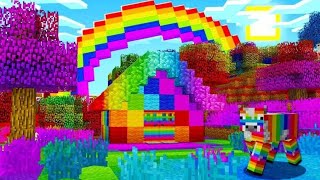 🌈🌈НАШЁЛ РАДУЖНЫЙ ДОМ В МАЙНКРАФТЕ!🌈🌈🌈