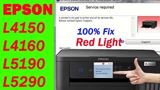 epson l4160 ink pad needs service || how to reset epson l4160 printer || epson l4160 error e-11