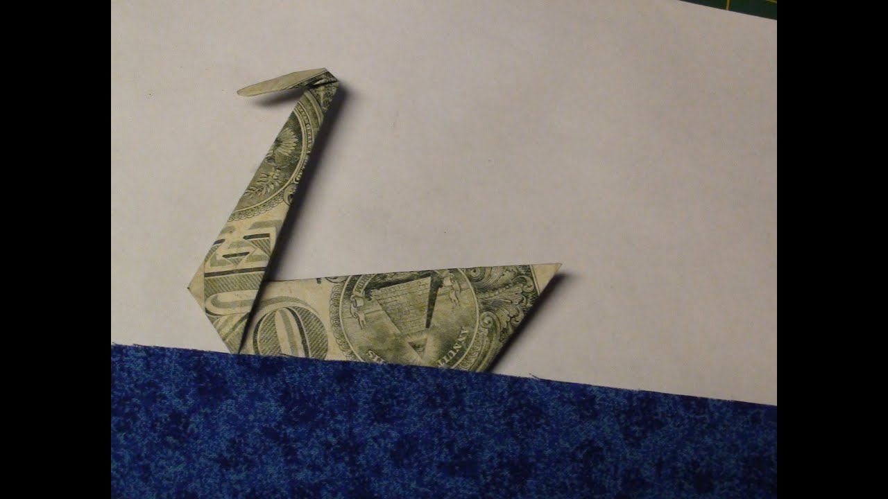 Easy Dollar Bill Swan Origami Tutorial Moneygami Traditional Japanese Swan YouTube