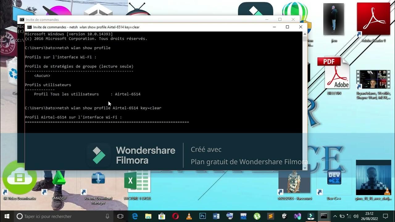 Comment pirate un wifi a distance aves cmd ou en dos YouTube