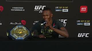 UFC 253: Israel Adesanya Postfight Press Conference