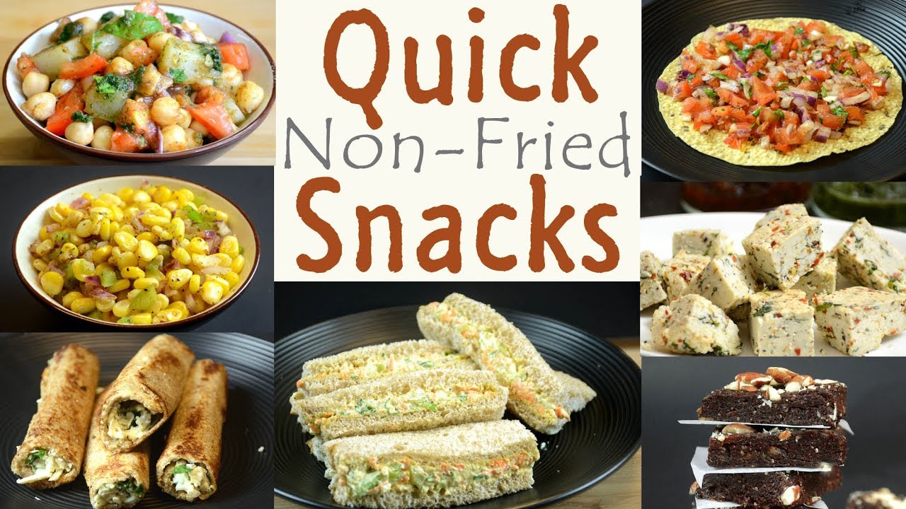 Quick and Healthy Snacks | Non Fried Snack Recipes | Indian Snacks Recipes