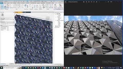 Revit study -28 (Dynamo with randomize triangle panel set a pattern type façade in Revit)