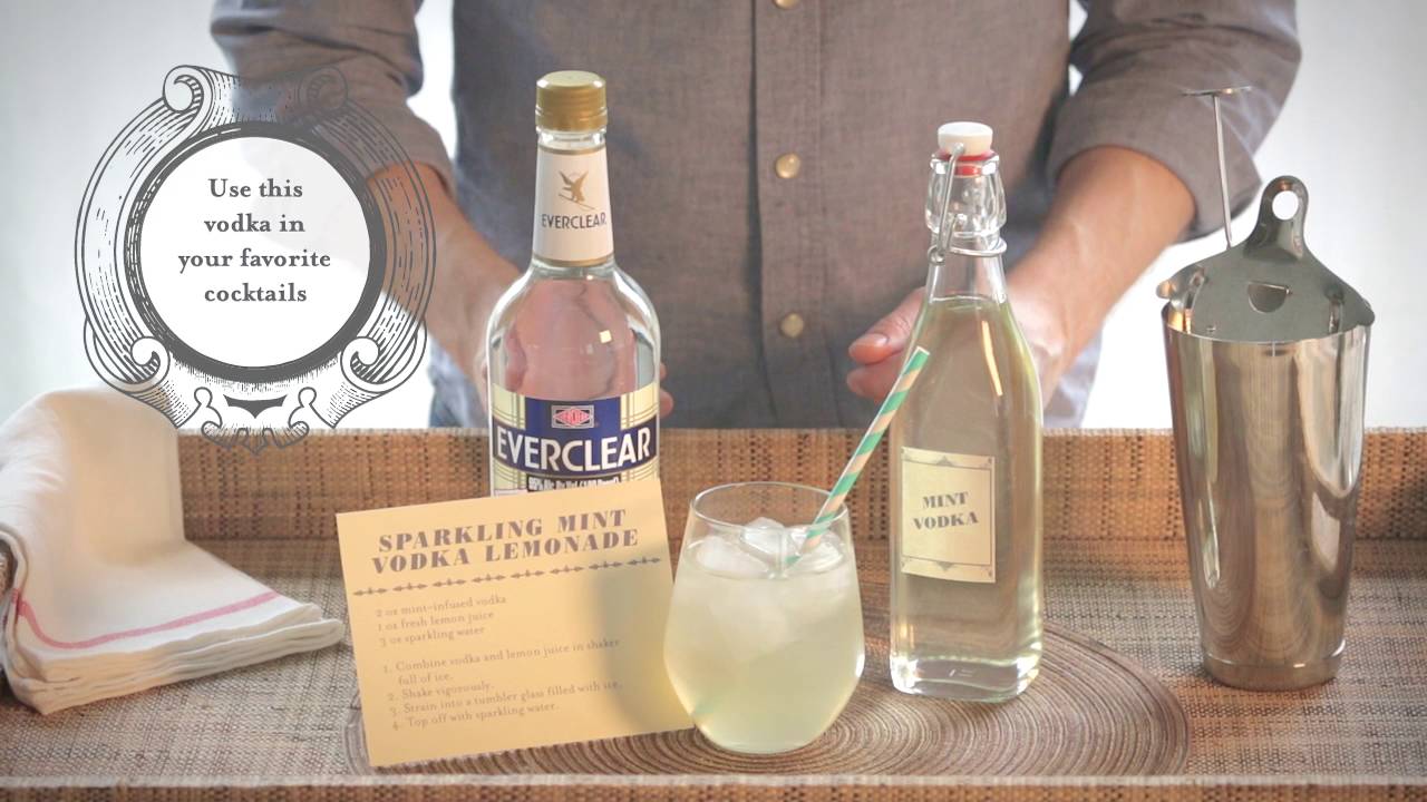 Mint Infused Vodka Recipe 5 Flavored Vodkas for Spring by Everclear