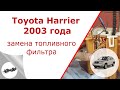 Toyota Harrier 2003 года  Замена топливного фильтра