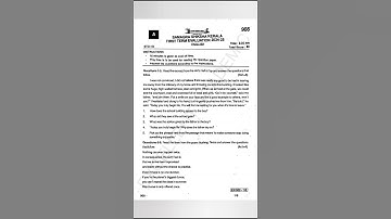 CLASS 9|ENGLISH|FIRST TERM|ONAM EXAM| PREVIOUS YEAR QUESTION PAPER|#statesyllabus