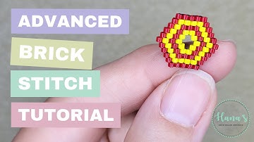 Advanced Brick Stitch Beading Tutorial #beading #brickstitch #beadingtutorial