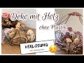 Frühlingsdeko / Osterdeko DIY Makramee Brandmalerei mit Holz Eier 🥚 🪵 DIY 🎁 Deco Spring Eastern