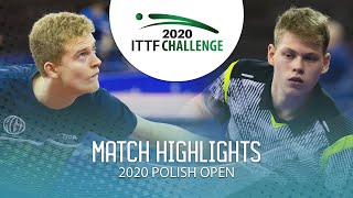 Martin Andersen vs Kirill Fadeev | 2020 ITTF Polish Open Highlights (Group)