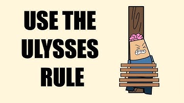 Struggling with discipline? Try the Ulysses Rule