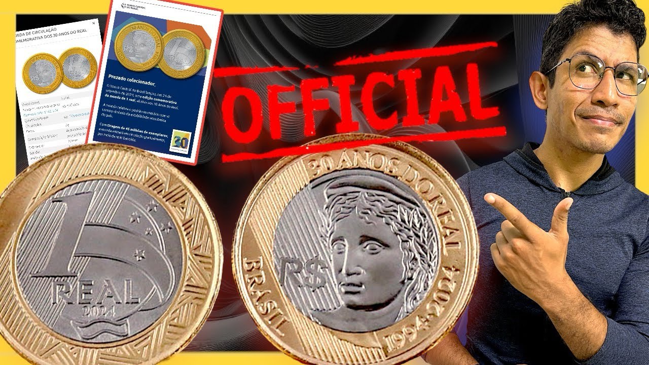 NOVA MOEDA 2024 CIRCULANDO - 30 ANOS DO PLANO REAL 
