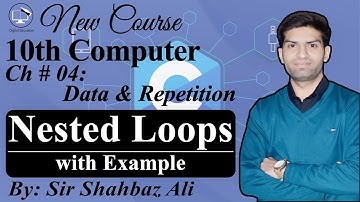 Nested Loop in c | Nested for Loop in C Programming | Example Code 4.4 | 10th Computer Chapter 4