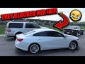 H-TOWN SLABS TRIGGER ANGRY KAREN BY SWANGIN LEAVING THE CAR SHOW!!!