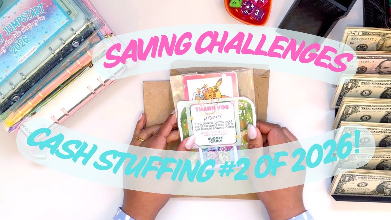 Cash Stuffing my SAVING CHALLENGES  