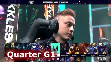 Fnatic vs Vitality - Game 1 | Quarter Finals S9 LEC Spring 2019 | FNC vs VIT G1