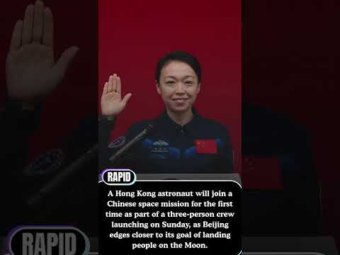 Video Hong Kongs First Astronaut Joins Mission to China Space Station