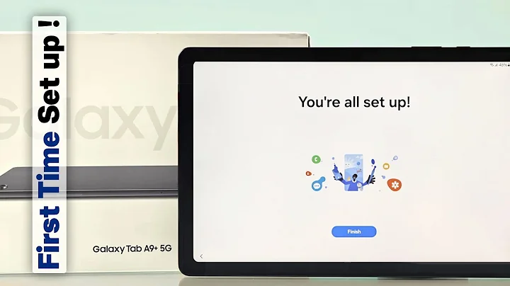 Samsung Galaxy Tab A9 1st Time Setup for Beginner's