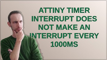 Attiny timer interrupt does not make an interrupt every 1000ms