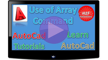 How To Use Rectangular Array In Autocad || Rectangular Array In Autocad 2016 || AutoCAD Tutorials