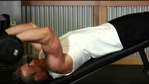 Decline EZ Bar Triceps Extension Exercise Guide and Video