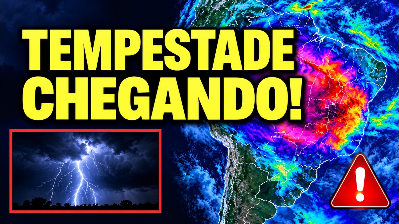 🔴 URGENTE! TEMPESTADE CHEGANDO? - PREVISÃO DE TEMPESTADES (AO VIVO) 🔴 ALERTA DE CHUVA VOLUMOSA