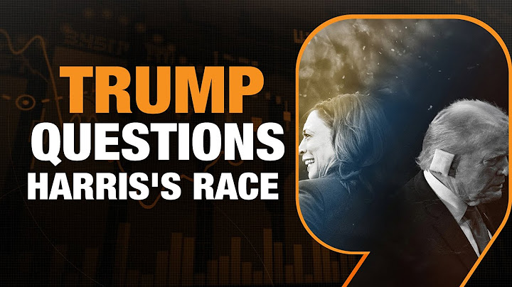 U.S Elections |Donald Trump Questions Kamala Harris's Race | Massive Row Over Trump's Remarks Erupt
