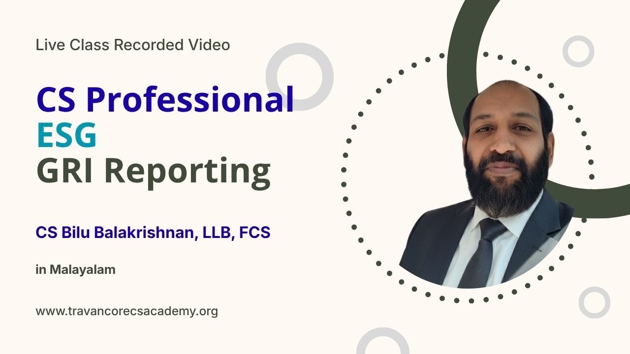 CS Professional — CS Professional – ESG – GRI Reporting Lesson recorded class cover
