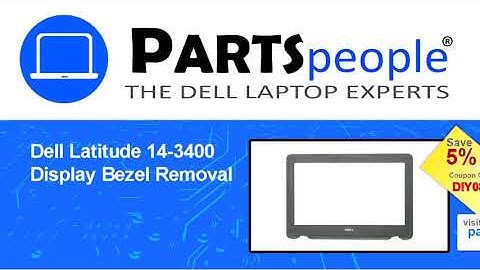 Dell Latitude 3400 (P111G001) Display Bezel How-To Video Tutorial