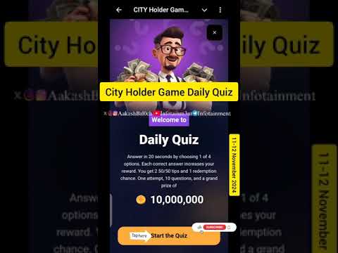 City Holder Game