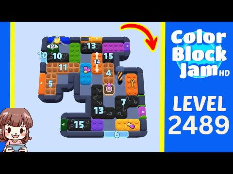 Color Block Jam Level 2489 walkthrough video preview