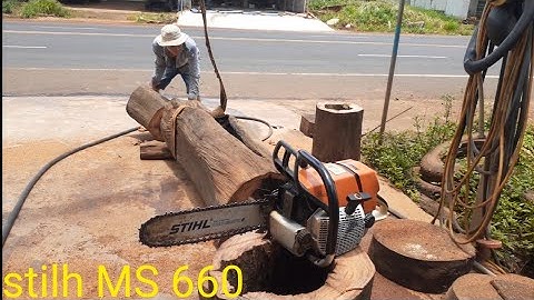 thạch lộc ninh @ đi cưa giải trí và cái kết. stilh ms 660.