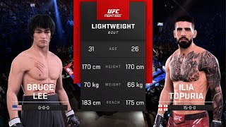 Bruce Lee vs. Ilia Topuria (Simulation on PS5 | UFC 5)