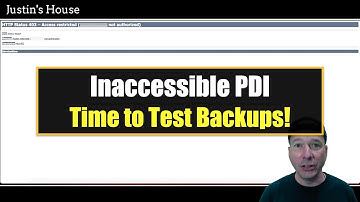 Inaccessible PDI: Time to Test Backups!
