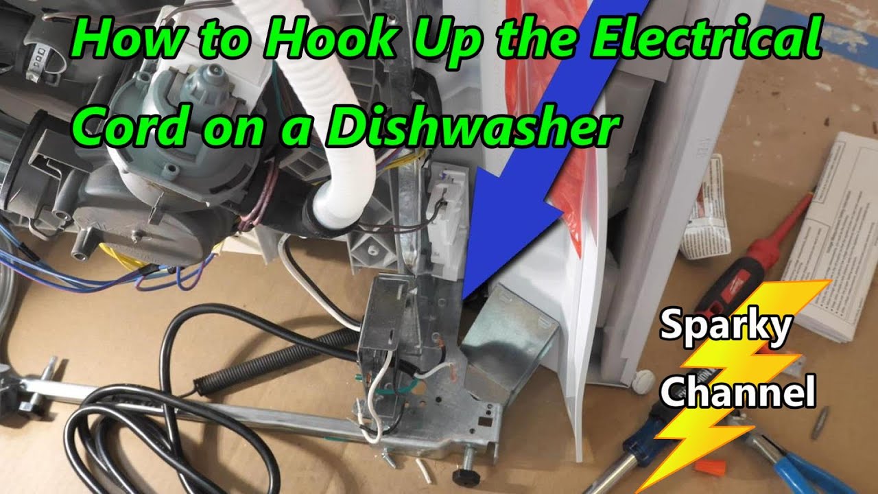How To Hook Up The Electrical Cord On A Dishwasher YouTube