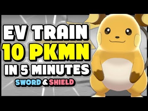 How To Completely Ev Train Ten Pokemon In 5 Minutes Pokemon Sword And Shield