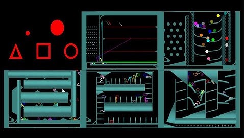 Transformable Softbodies Marble Race | Algodoo Marble Race