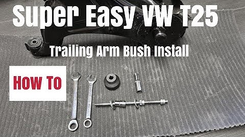 VW T3 / T25 / vanagon Trailing arm bushing replacement selfbuild campervan part 2