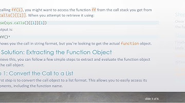 How to Retrieve a Function Object from a Call Object in R