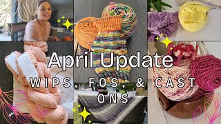 A  Knitting Podcast  - April Knitting Update - tank top, socks, my sock recipe, & new patterns