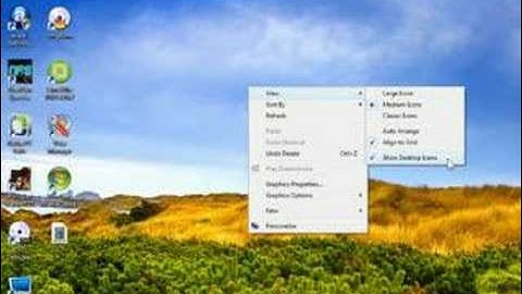 HIDE DESKTOP ICONS IN WINDOWS VISTA
